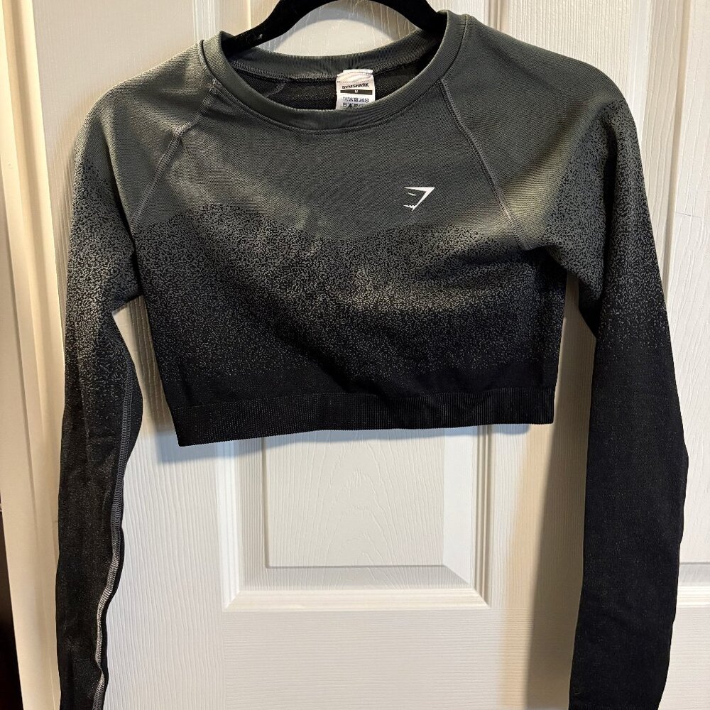Gymshark Adapt Fleck Seamless Long Sleeve Crop Top